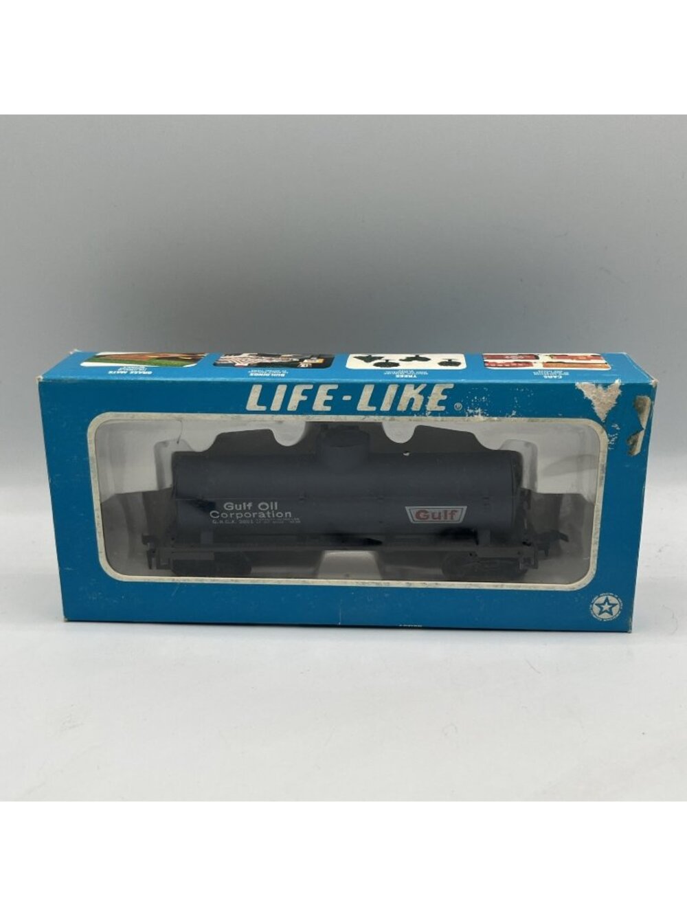 Life-Like HO Scale Gulf Oil Corporation G.R.C.X Single Dome Tank Car 3882 W/ Box